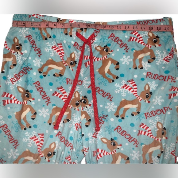 Rudolph The Red-Nosed Reindeer Print Lounge Pajama Pants PJ Women’s Size 2X - Picture 3 of 5